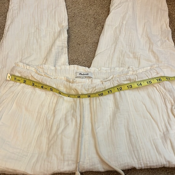 Madewell cotton white pants size M - Picture 3 of 6